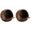 2Ensembles Tasses Naturel Marron Bois Pour Dessert 2