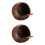 2Ensembles Tasses Naturel Marron Bois Pour Dessert 5
