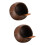 2Ensembles Tasses Naturel Marron Bois Pour Dessert 7