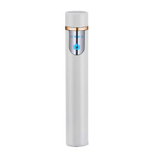 Electronic Rechargeable Lighter, Electric Lighter, Type-c Rechargeable Lighter Outdoor Windproof Cylindrical Fingerprint Sensing Lighter