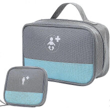 2 Pieces Portable First Aid Kit Kit, Empty First Aid Kit, Mini Portable First Aid Kits, for Emergency Situations At Home, Office, Travel, Hiking, Camp