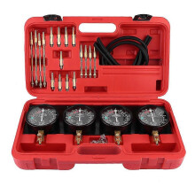 Car Motorcycle 4 Cylinder Fuel Vacuum Carburetor Synchronizer Gauges Set