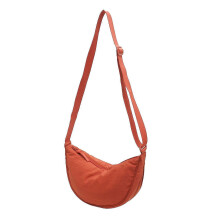 (Orange) KINCJON New Arrive Crescent Bag For Women Men Small Sling Crossbody Bag With Half Moon Shape