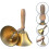 (4.33 inch) Hand Bell - Hand Call Bell With Brass Solid Wood Handle,very Loud Handbell G 3