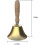 (4.33 inch) Hand Bell - Hand Call Bell With Brass Solid Wood Handle,very Loud Handbell G 4