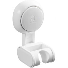 No Drilling Suction Cup Shower Head, Shower Head Holder for Bathroom, White - Pjun