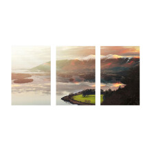 Hochauflösender Giclée-Leinwanddruck, modernes, auf Keilrahmen gespanntes und gerahmtes Kunstwerk, ruhiges Seestück, Landschaftsgemälde,