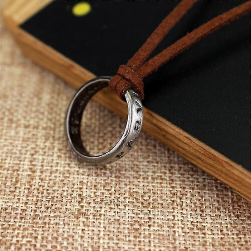 Non-mainstream Alloy Ring Pendant Necklace Ring Necklace 2