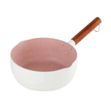 Panela esmaltada para refeições rápidas, design antiaderente que facilita a remoção dos alimentos, bico duplo para despejar, compatível com