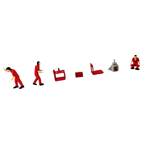 Sculpture d'ouvrier à l'échelle 1/64, scène de Table en-Rouge