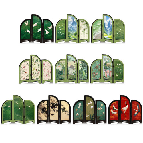 3 Panel Divider Aesthetic Desktop Folding Screen-PF XFB030 1