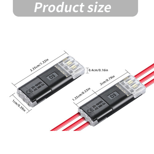 Snap In Cable Terminals Metal Contacts Suitable for-10pcs 1