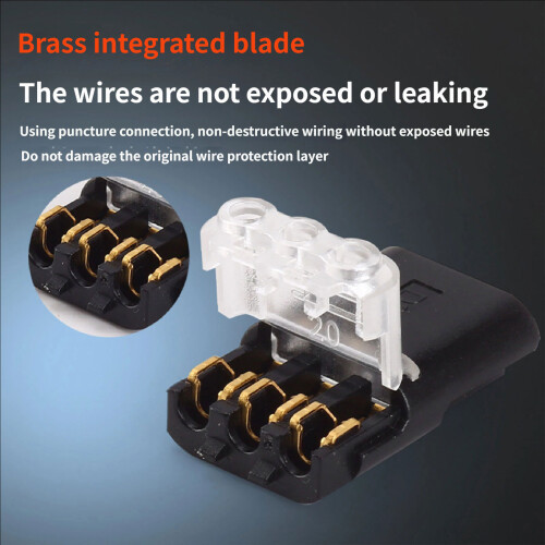 Snap In Cable Terminals Metal Contacts Suitable for-10pcs 2