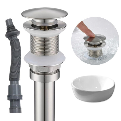 Kitchen Bath Drain Stopper Bounce Type-gold There are holes 1
