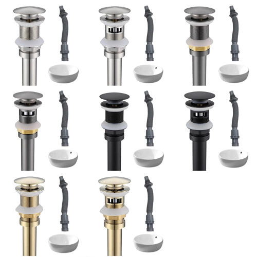 Kitchen Bath Drain Stopper Bounce Type-gold There are holes 2