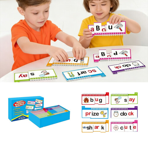 Interactive Phonics Flip Book Set For Kids With Colorful 1