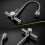 Wall Mounted Tap Single Handle Hot Cold Water Mixer-Brushed 5