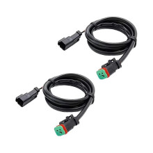 2 Lead 4 In1 Deutsch Dual Outputs Dt Dtm Female Connector Socket Adapters for Led Fog Light Led Pod