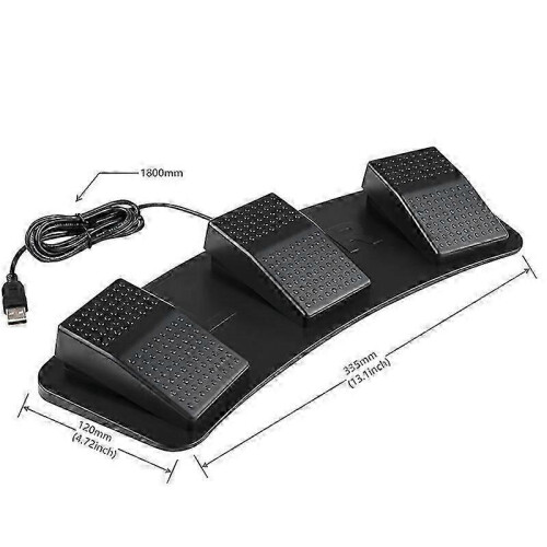 USB Triple Foot Switcher Controller Key Customized Keyboard Gaming Multimedia Action Pedal for Compu 1