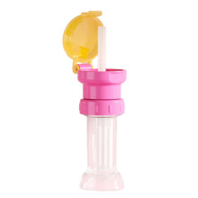 (Red) KINCJON Silicone Sippy Straw Cup Lids Water Bottle Caps With Straw For Children Drinks Supplies