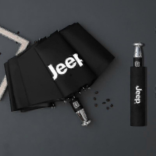 (jeep) Rain Windproof 10-bone Auto Logo Umbrella