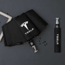 (Tesla) Rain Windproof 10-bone Auto Logo Umbrella