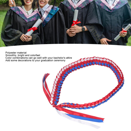 120CM Lei - Adjustable 4-Strand Red-Blue-White-Red 1