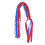 120CM Lei - Adjustable 4-Strand Red-Blue-White-Red 4