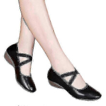 (36.5,black)Women Soft Dance Shoes Practice Comfortable Flats Toe Lightweight Round