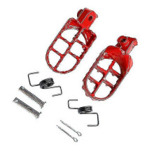 (red) Motorcycle Foot Pegs Foot Rests Pegs Footpegs For Suzuki Dl650 Vstrom 20042012 Dl 650 Motorbike Dirt Bike