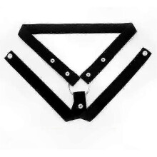 (3way black) Adjustable Male Chastity Device with Elastic Band and Scrotum Rings for Secure Fit
