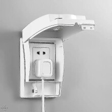 (White-High) Socket Protection Cover Children's Anti-electric Shock Baby Safety Anti-children Pull The Plug