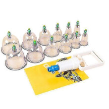 12pcs Cupping Therapy Set Transparent Cupping Cups Vacuum Cupping Machine Silicone Cupping Therapy Sets
