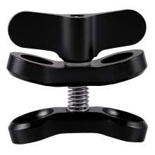 Camera-Accessoire Duiklampen Bal Vlinder Clip Arm Klembevestiging Aluminium voor Hero 3+/4/5 Xiaoyi Gitup SJ6000 Camera Zwart
