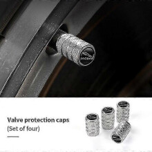 (Plaid Silver) 4pcs Valve Car Wheel Tire Valve Caps For Jaguar Xf Xj Xfr Xkr S-type F-type X-type F-pace I-pace E-pace Xjr Xe Shry