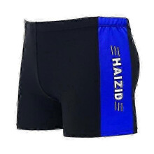 (XL, royal blue) Adult Men Swimming Trunks Mid-rise Elastic Waist Patchwork Color Water Repellent Swimwear Swimming Trunks
