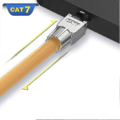 2 Pcs for Rj45 Cat7 Connectors Tool Free Shielded Toolless Modular Network Plug for Installation Ca 2