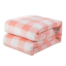 Fleece plaid voor op de bank, fauteuil of bed, met een rood-zwart geruit buffelruitpatroon, een heerlijke, zachte, lichtgewicht en warme deken voor
