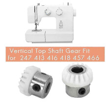2pcs 155819 Vertical Top Shaft Gear Fit for Singer 247 413 416 418 457 466