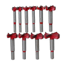 10pcs Professional Forstner Drill Bit Set Woodworking Hole Saw Wood Cutter, Alloy Steel Wood Drilli - POP