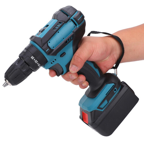 Electric Drill Impact Handheld Drill Rechargeable Brushless Power Punch Tool AC110?240VUS Plug 1