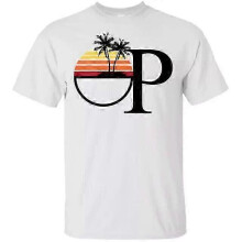 (XL)Ocean Pacific Style 80s Surf wear T-Shirt Sizes S-3XL TT173