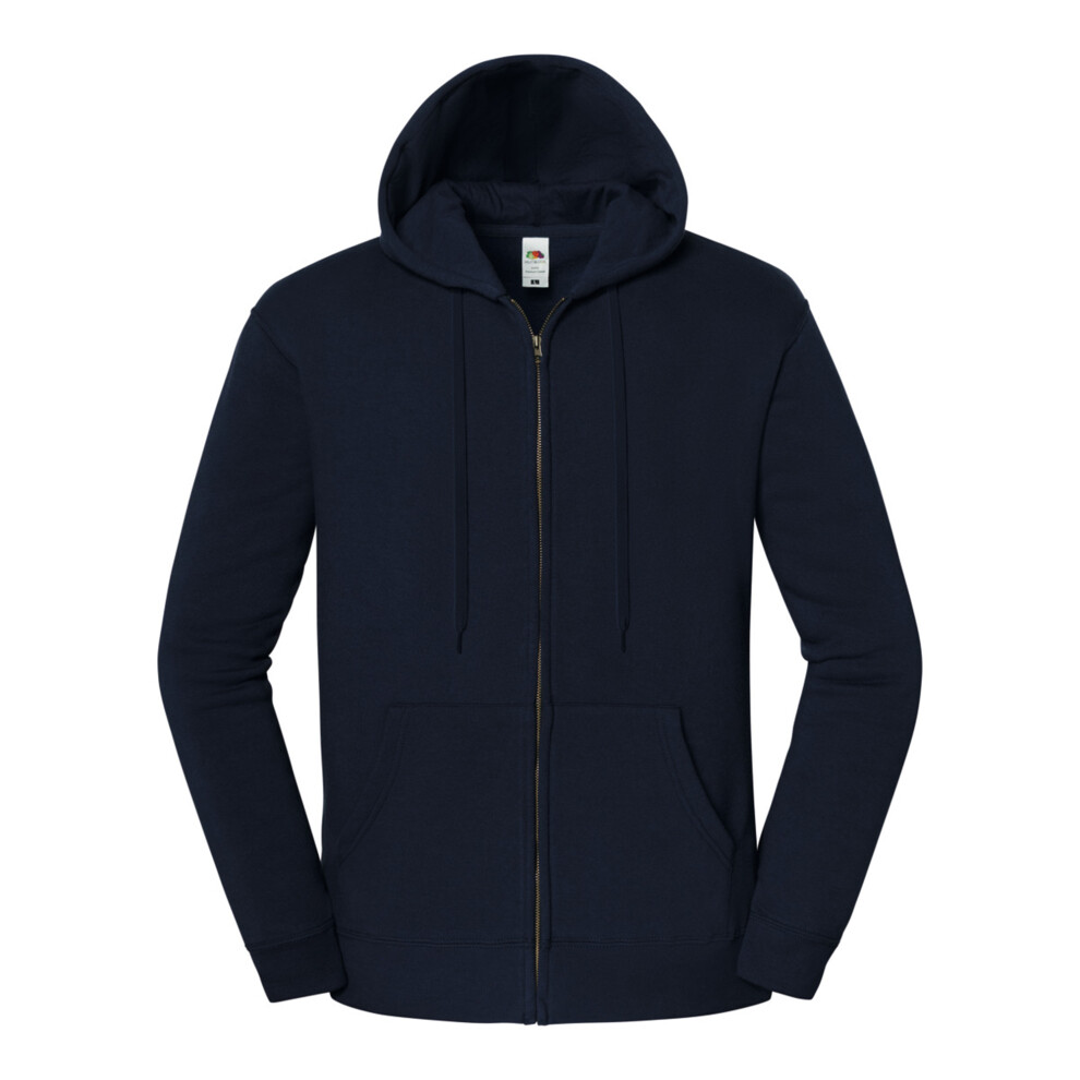 Fruit Of The Loom (Xxl, Deep Navy) Mens Iconic Premium Full Zip Hoodie