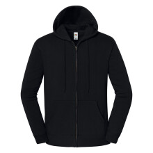 (3XL, Black) Fruit of the Loom Mens Iconic Premium Full Zip Hoodie