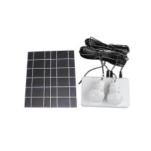 Solar Panel Light 2 Bulb Set Camping Solar Charger Energy Saving Solar Light Outdoor Indoor Recharg
