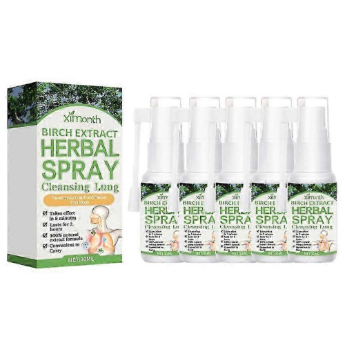 (5PCS)1~5x Herbal Lung Clearing And Repairing Spray NEw