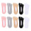 5 Pairs Breathable Visible Toe Socks Silicone Low Cut Socks (assorted Color) 1
