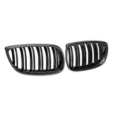 For - E90 E92 E93 328i 335i 2007-2011 Carbon Fiber Look Front Kidney Grille 51137157275 51137157276