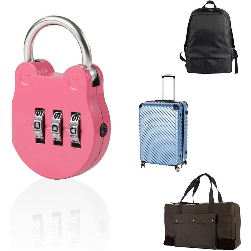 4 Pack 3 Digit Luggage Locks,small Suitcase Padlock Airplane Code Padlock Combination Padlock(4 Colors) 2