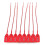 100 Plastic Tamper Seals, Zip Ties for Fire Extinguishers - Pull Tite Security Tags - Numbered Disposable Self-locking Tie 250mm Length (Red) - COSTBU 2